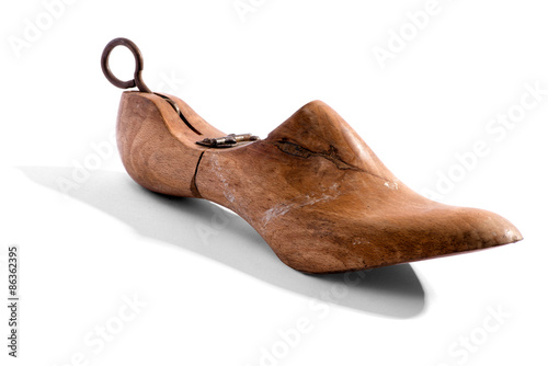 Antique wooden shoe horn