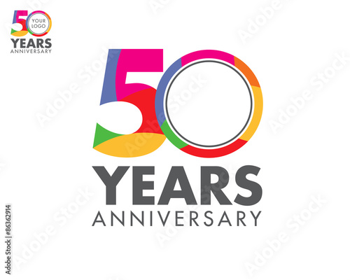 colorfull anniversary logo 50
