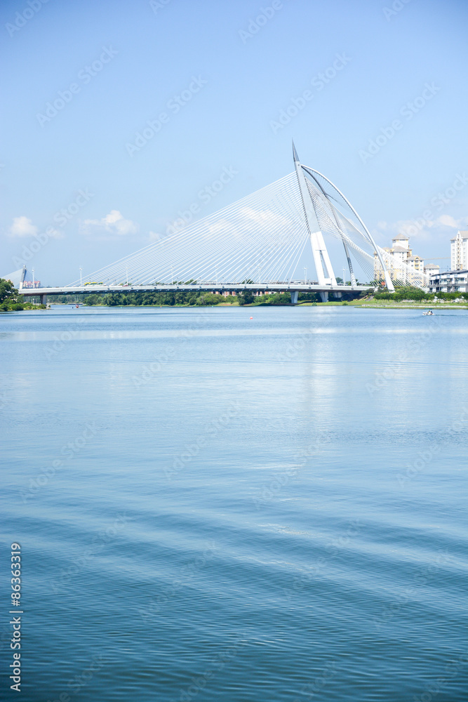 Fototapeta premium Seri Wawasan Bridge, Putrajaya, Malaysia