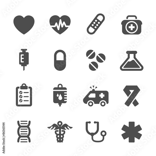 medical icon set, vector eps10