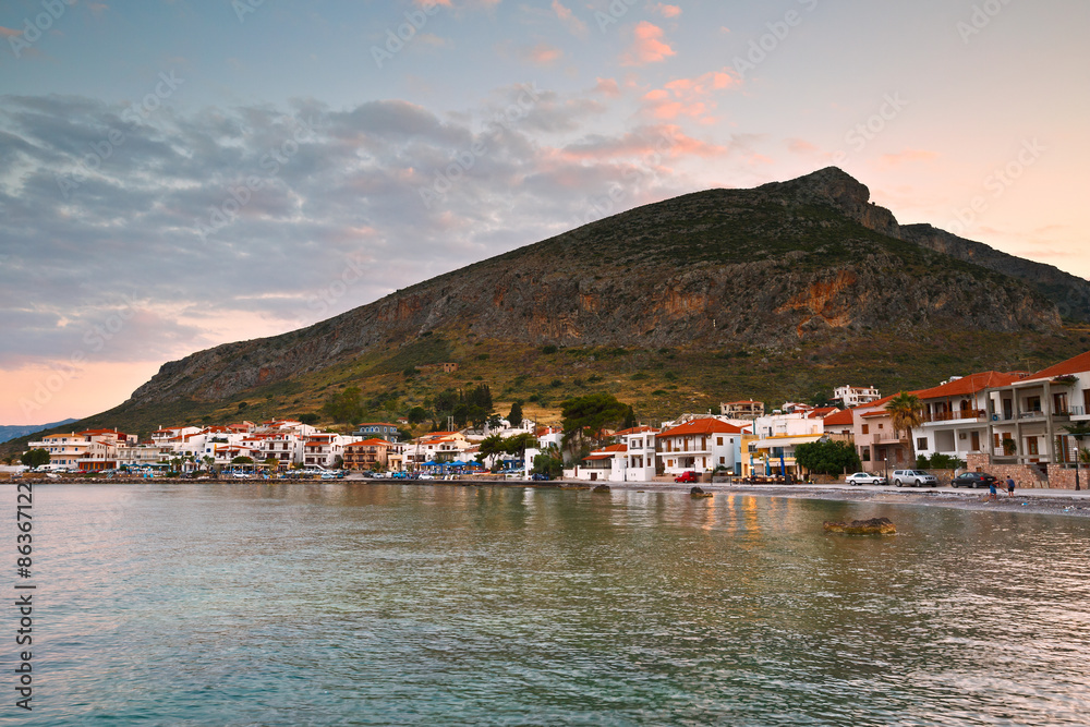 Fototapeta premium Monemvasia village in Peloponnese, Greece.