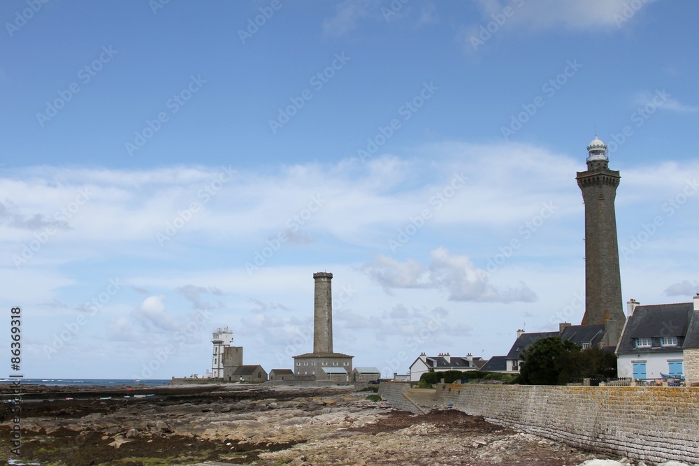 phare d'Eckmühl et sémaphore de Penmarch, Finistère,bretagne