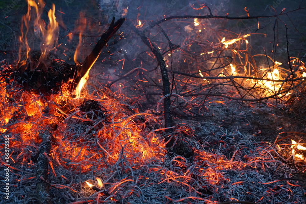 Huge Bonfire at night Huge Bonfire at night