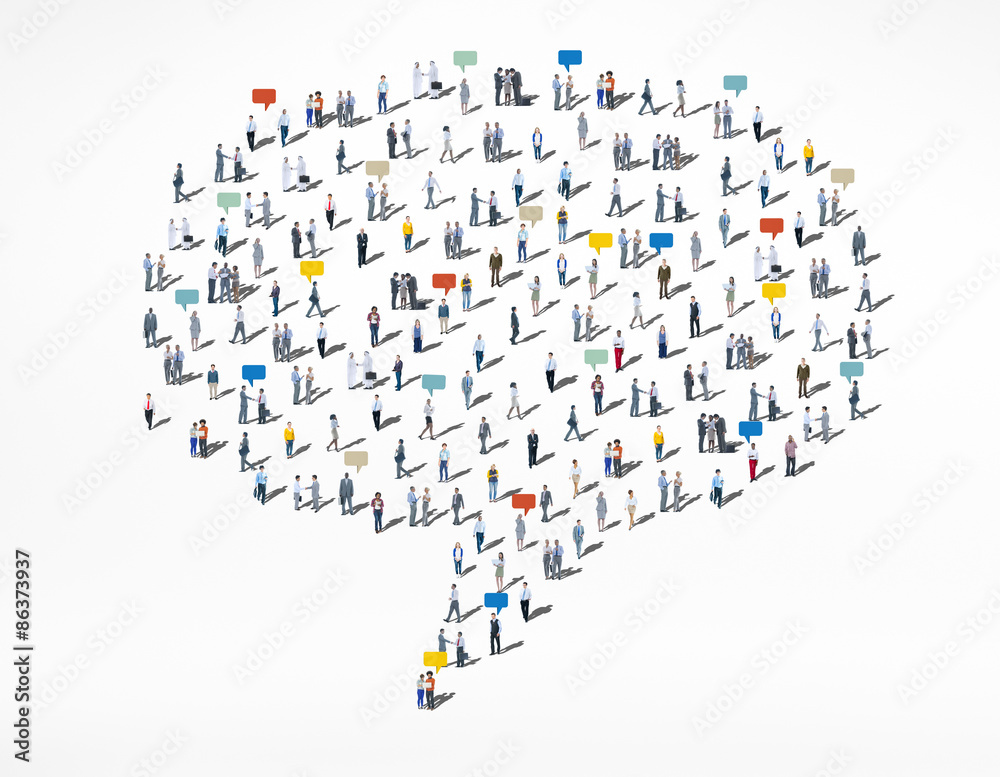 People Diversity Crowd Community Communication Speech Bubble Con People Diversity Crowd Community Communication Speech Bubble Con