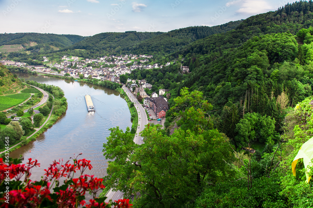 Cochem on the Moselle river