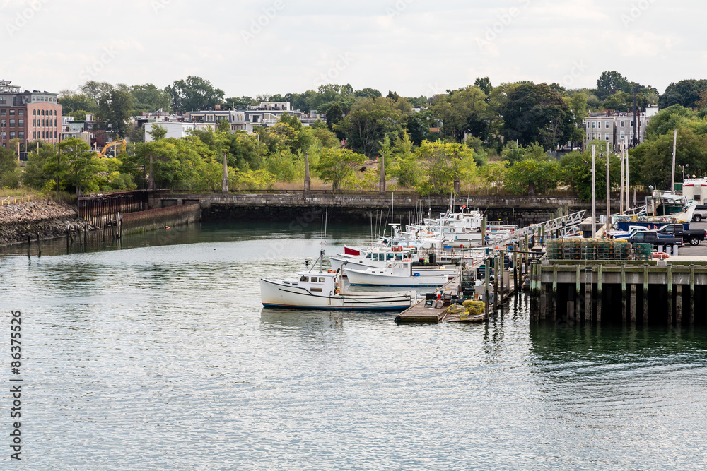 Fishing Boat Dock Near Boston