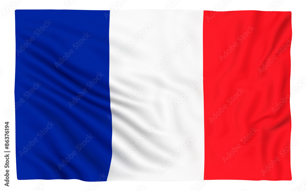Naklejka premium Flag of France