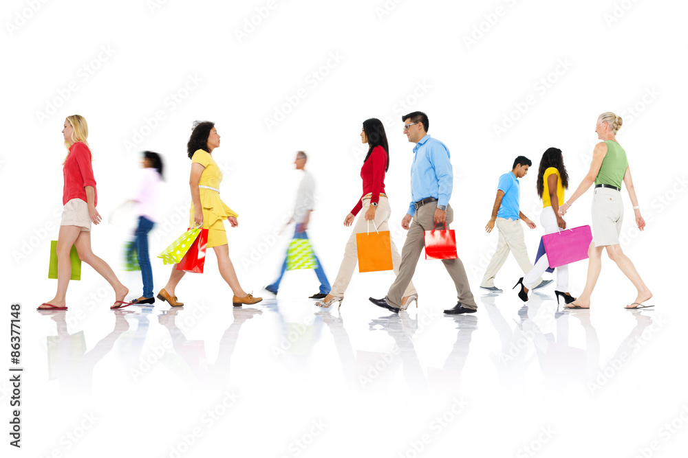 Fototapeta premium Shopping Purchase Retail Customer Consumer Sale Concept