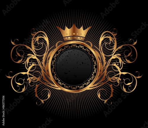 gold vintage for design packing