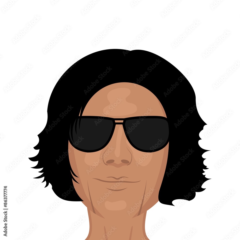 face young man, design element face young man, design element