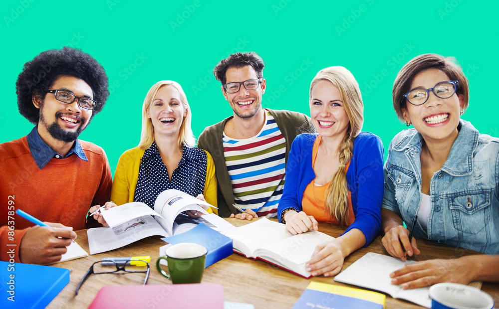 Teamwork Casual Cheerful Brainstorming Learning Concept Teamwork Casual Cheerful Brainstorming Learning Concept