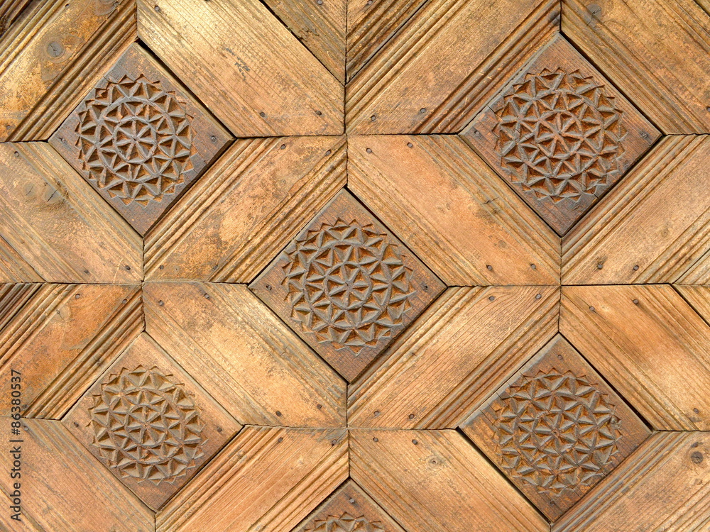 Squared wooden pattern texture