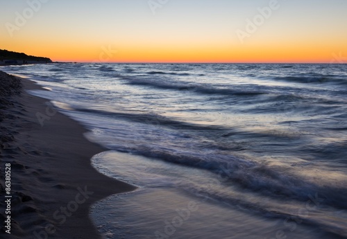Baltic sea shore after sunset © milosz_g