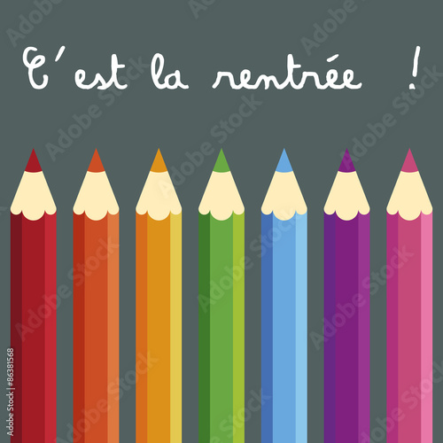 Rentrée des classes / Crayon