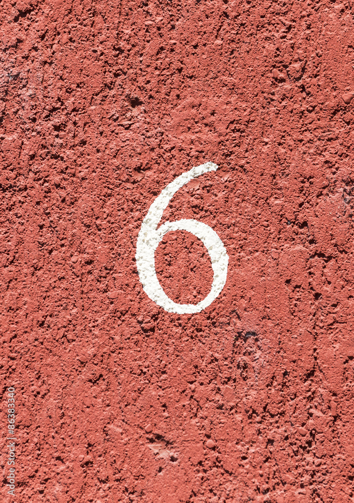 House number 6 at red wall House number 6 at red wall