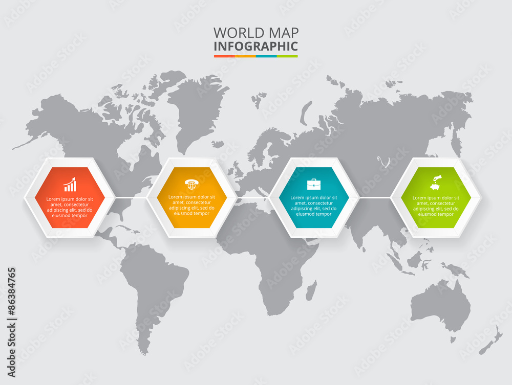 Fototapeta premium Elementy sześciokątne wektorowe dla plansza.