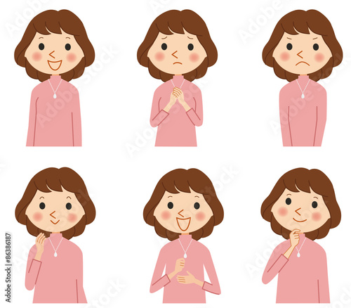女性の表情