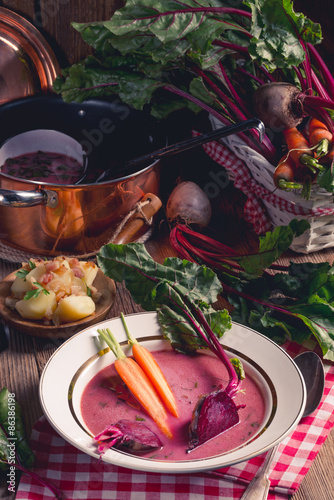 Botwinka - Soup of young beet leaves