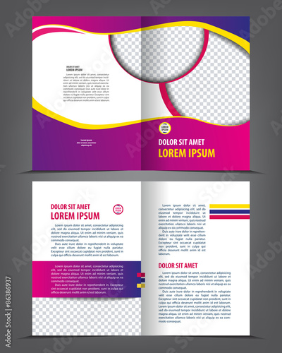 Magazine, flyer, brochure and cover layout design print template, vector booklet Illustration