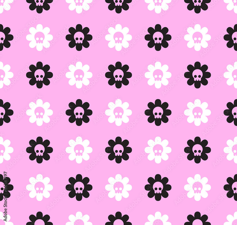 Skull and Bones Pattern Skull and Bones Pattern