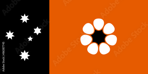 The flag of the Northern Territory, Australia