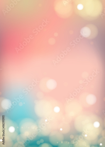 Bokeh light Vintage background easy editable