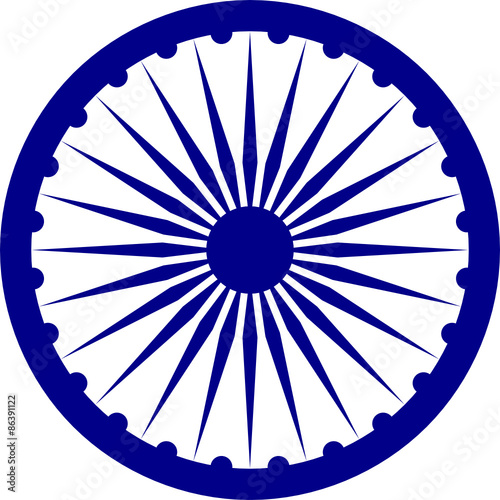 Ashoka Chakra. The wheel of India