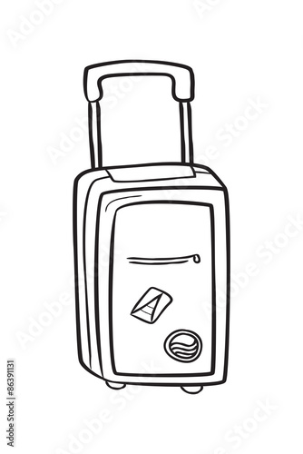 travel bag doodle