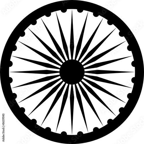 Ashoka Chakra. The wheel of India