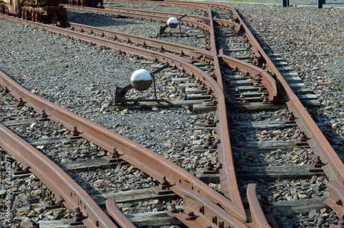 Railroad tracks photo