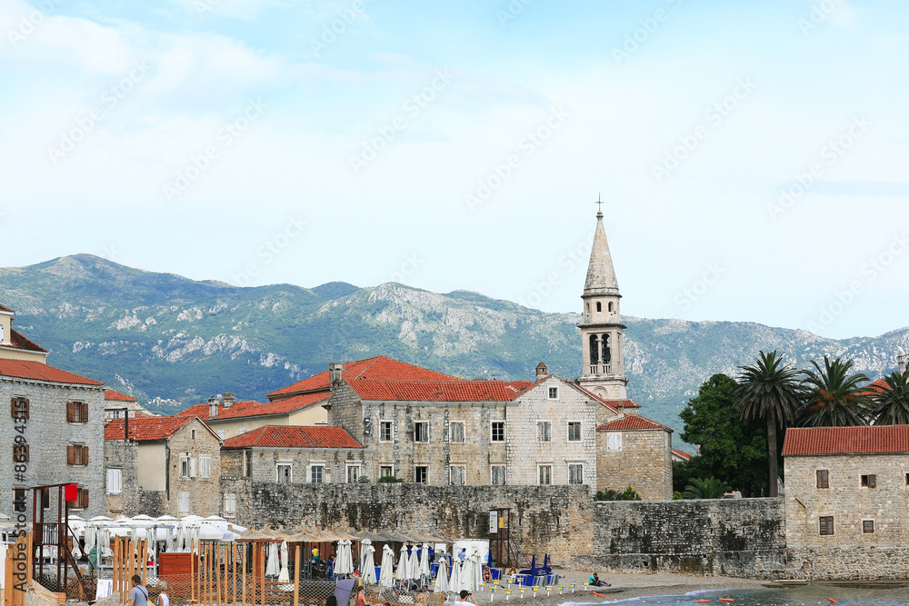 European town on the coast attractions architectural elements