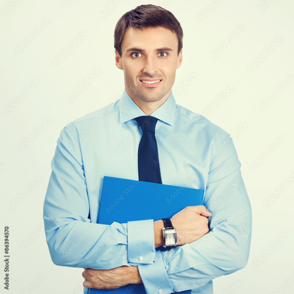 Business man with folder