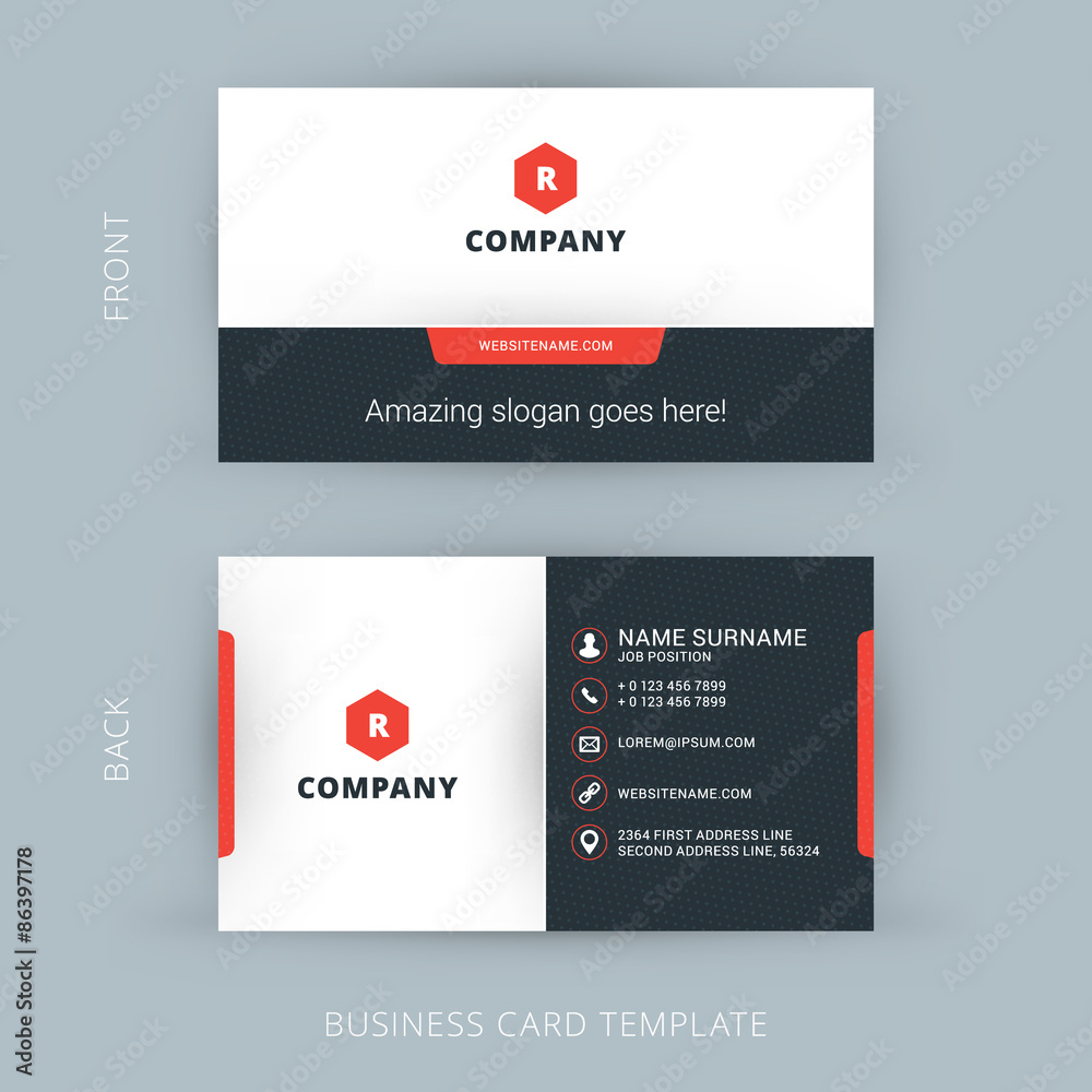 Vector Modern Creative and Clean Business Card Template Vector Modern Creative and Clean Business Card Template