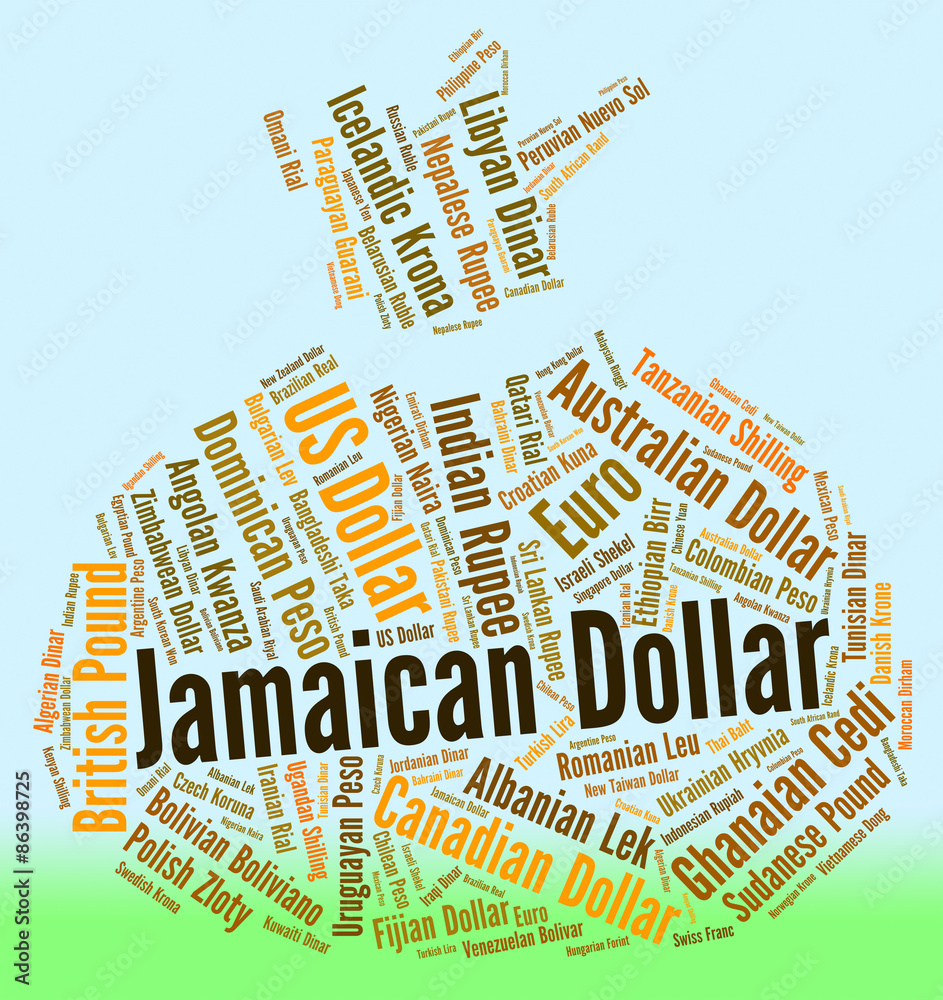 Jamaican Dollar Indicates Currency Exchange And Dollars Stock Illustration Adobe Stock
