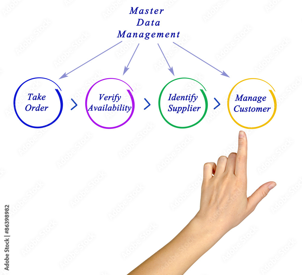 Diagram of Master Data Management Stock Photo | Adobe Stock