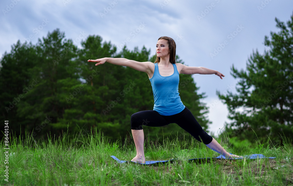 Yoga on the nature