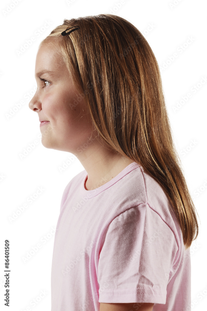 Blonde Teen In A Pink T Shirt