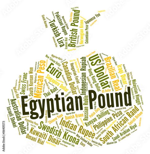 Egyptian Pound Means Currency Exchange And Coinage