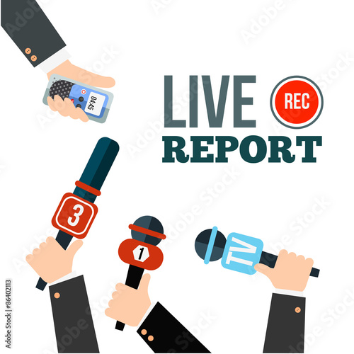 Live news concept
