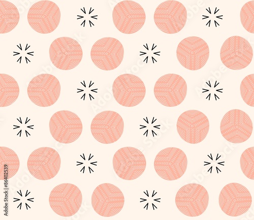 Aztec mosaic seamless geometric pattern in vector