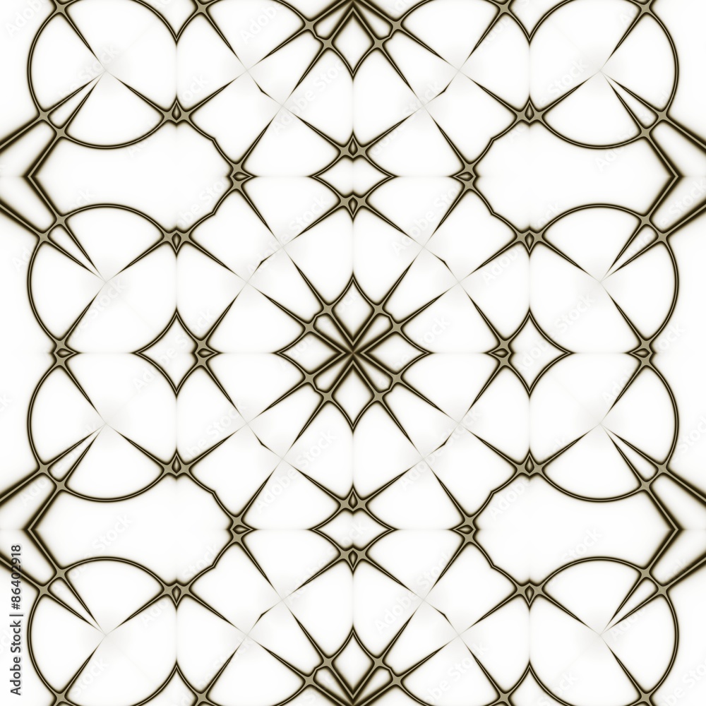 Naklejka premium Pattern. Regular black and white curtain pattern aligned in eggs. Halftone rich pattern illustration. Abstract fractal black and white background