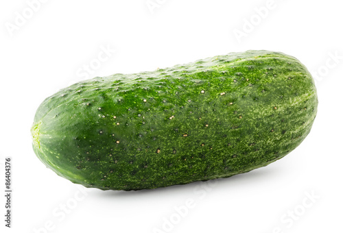 Green juicy raw cucumber