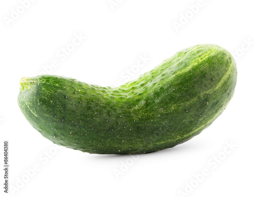 Green ripe cucumber