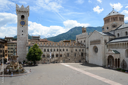 Trento Piazza Duomo and the Torre Civica photo