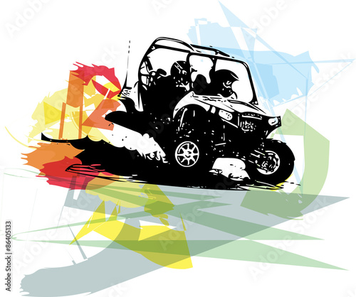 Quad bike illustration
