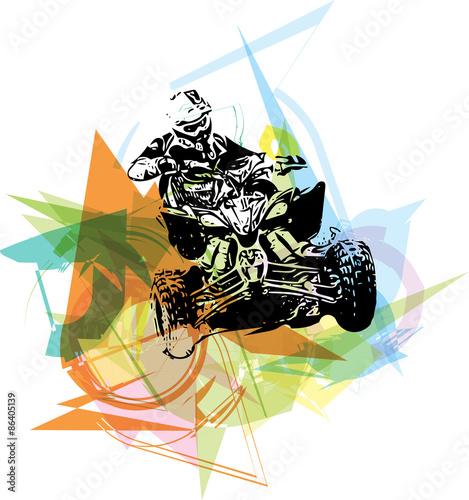 Quad bike illustration