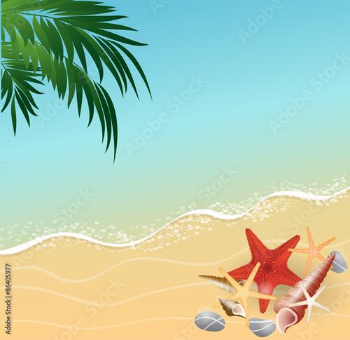 summer beach vacation concept background.