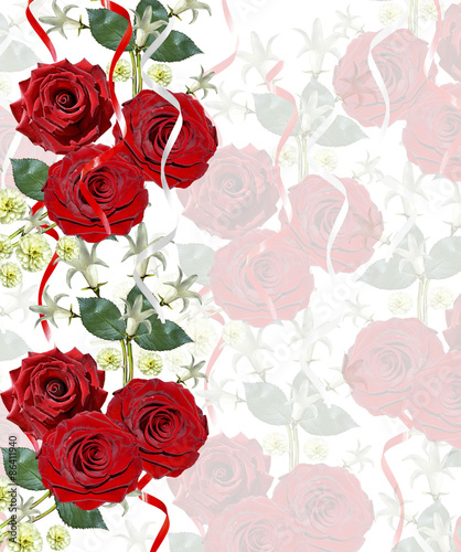 background of flowers roses © alenalihacheva