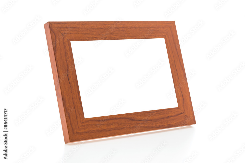 Wooden frame isolated Wooden frame isolated