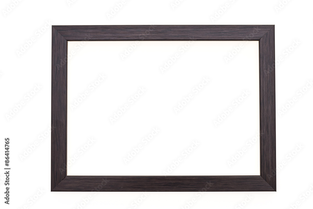 Wood photo frame isolated on white Wood photo frame isolated on white